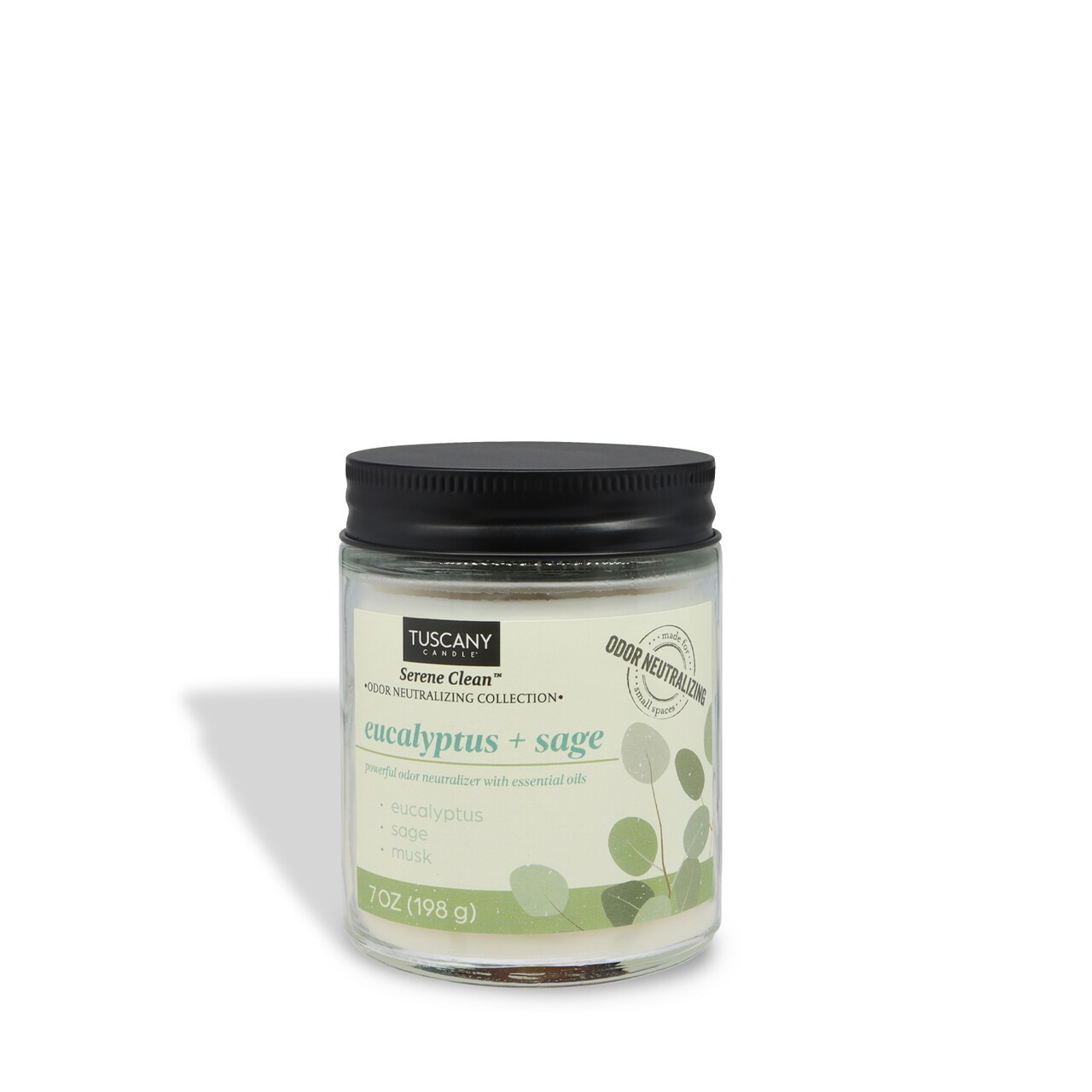 Eucalyptus + Sage Scented Odor Neutralizing Candle (7 oz) – Serene Clean Collection